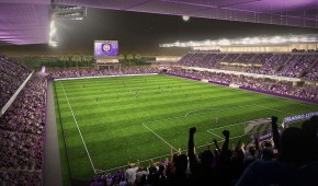 Orlando City Soccer Stadium : Vue du terrain de l'ancien projet