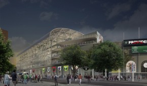 Providence Park - Projet d'agrandissement - vue extérieure