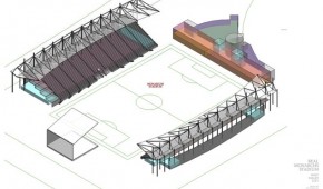 Real Monarchs stadium : Plan vu de côté