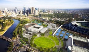 Rod Laver Arena - Vue aérienne du projet