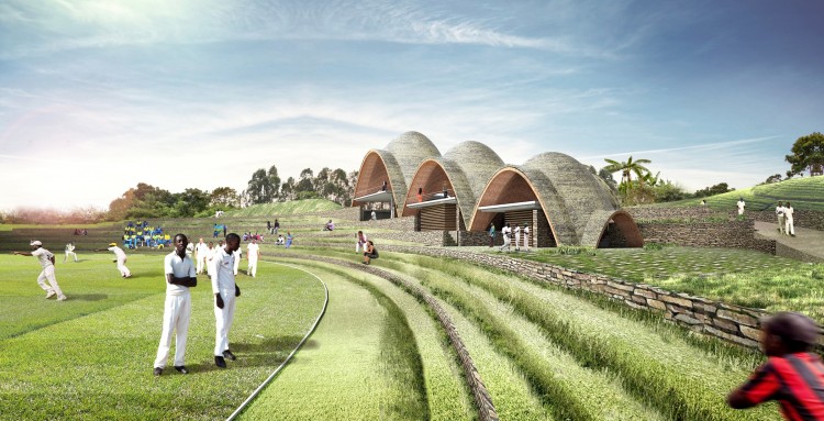 Projet de stade de cricket écologique au Rwanda • OStadium.com