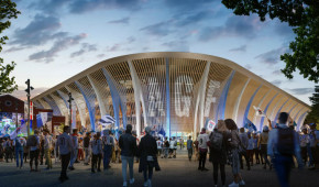 Skovens Arena - Entrée - copyright Zaha Hadid Architects