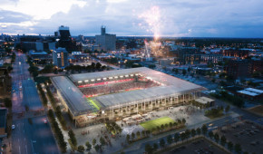 St Louis MLS Stadium - Extérieur de nuit