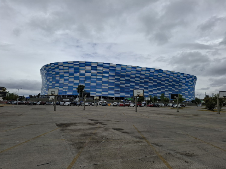 <p>Vue extérieure du stade</p>