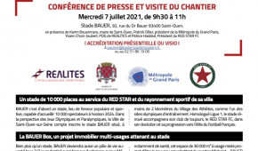 Stade Bauer - Invitation Presse pour le 7 juillet 2021