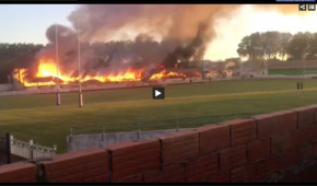 Stade du Moulin - Incendie de juillet 2018