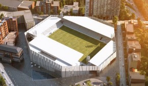 Stade du Pays de Charleroi - Vue aérienne du projet