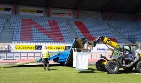 Stade Marcel-Picot - Changement de la pelouse - mai 2017