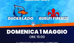 Stadio Arnaldo Fuso - Rencontre Lazio Ducks vs Guelfi Firenze - 1er mai 2022 - copyright OStadium.com