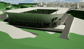 Stadio Del Duca : Vue extérieure