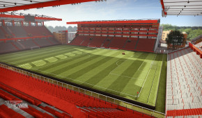 Stadion An der Alten Försterei - Vue de la pelouse - projet d'agrandissement