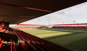 The Showgrounds, Sligo - Vue des tribunes - projet mai 2021