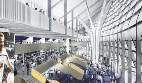 Tottenham HotSpurs Stadium - Tribune Sud du projet - copyright Populous