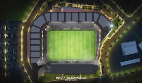 Toyota Field - Projet 2016 de rénovation - vue aérienne