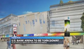 U.S. Bank Arena - Projet NCAA 2022 - entrée - copyright FOX19