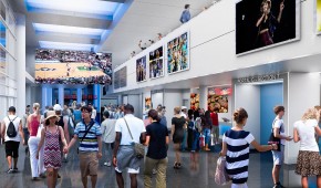 Vivint Smart Home Arena - Concourse du projet de rénovation 2016