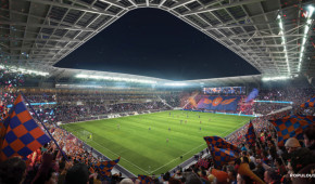 West End Stadium - Vue des tribunes - copyright Populous