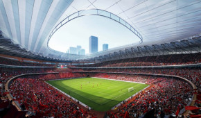 Xi’an International Football Centre - Vue du terrain
