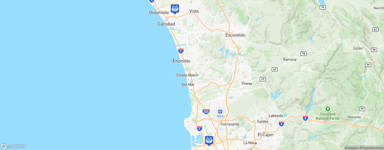 Static Map of San Diego 1904 FC