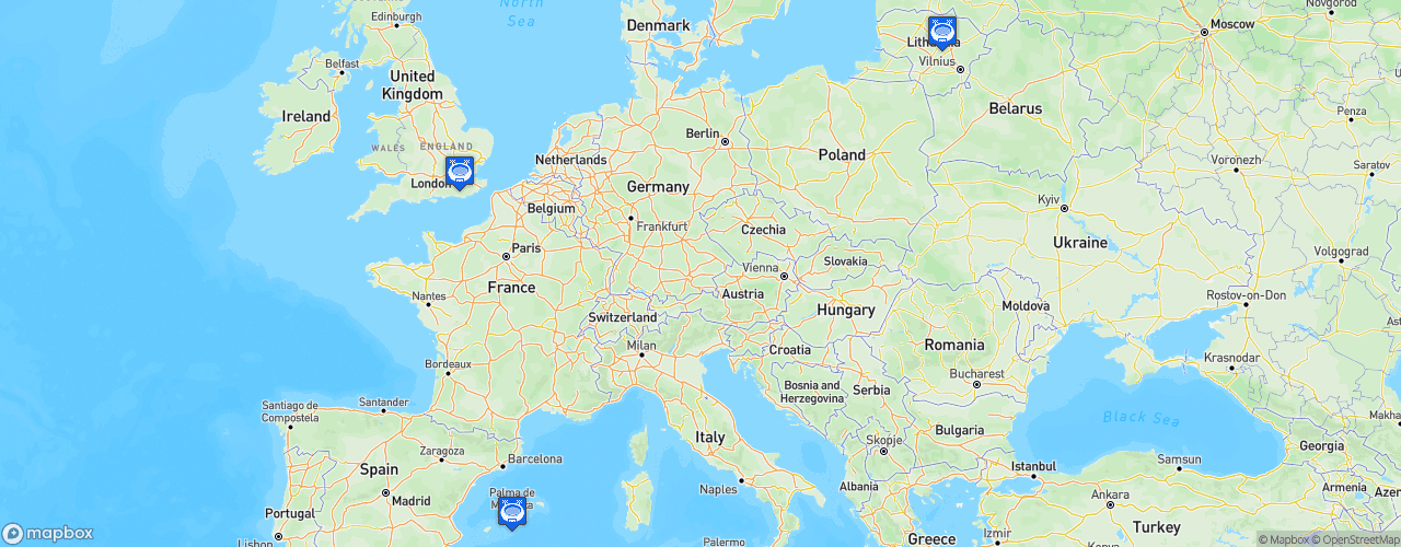 Static Map of UCI Track Champions League - Saison 2021 - Inaugurale