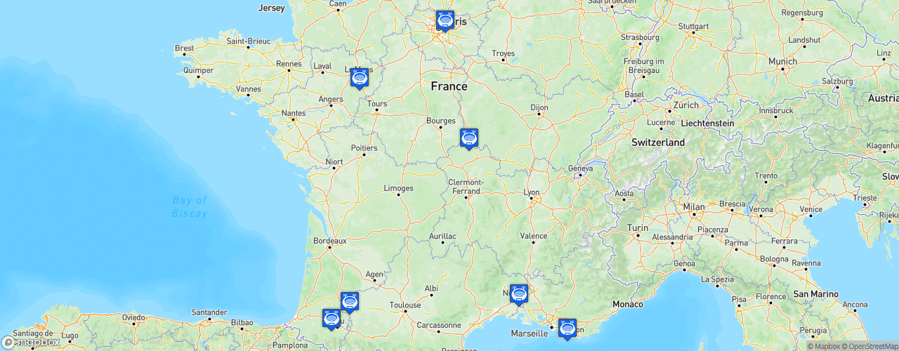 Static Map of Championnat de France Superbike - Saison 2022