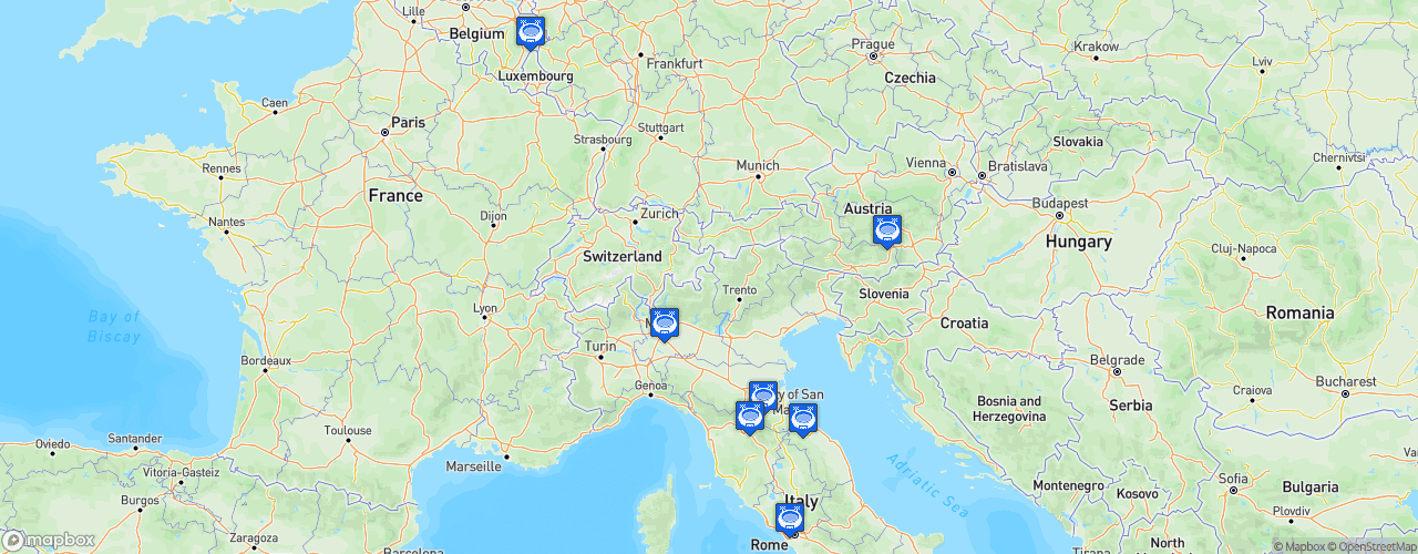 Static Map of FIA F4 Italian Championship - Saison 2022