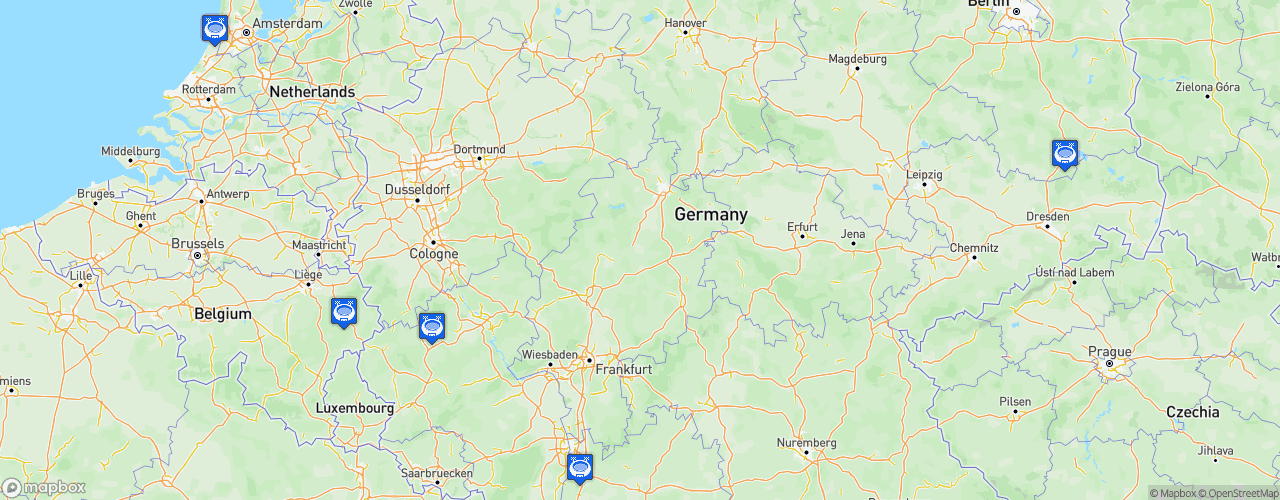 Static Map of FIA F4 German Championship - Saison 2022