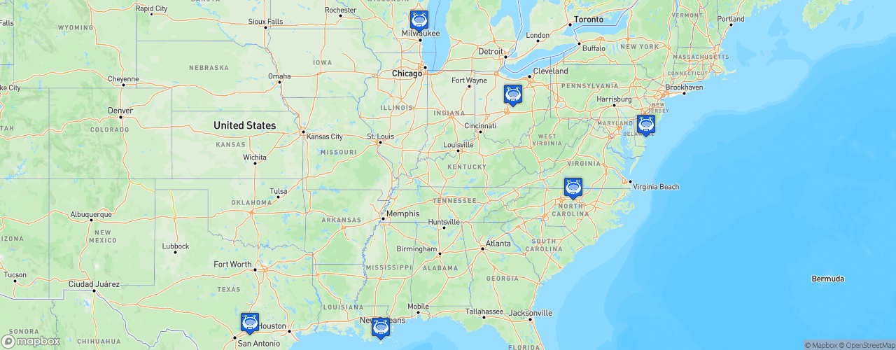 Static Map of FIA F4 United States Championship - Saison 2022