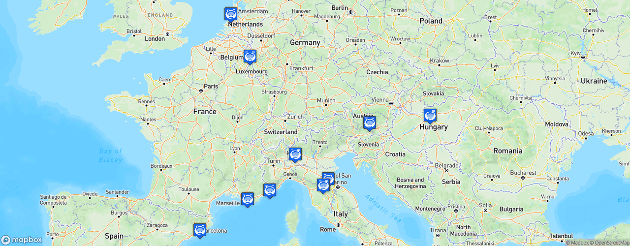 Static Map of FIA Formula Regional European Championship - Saison 2022 - by Alpine