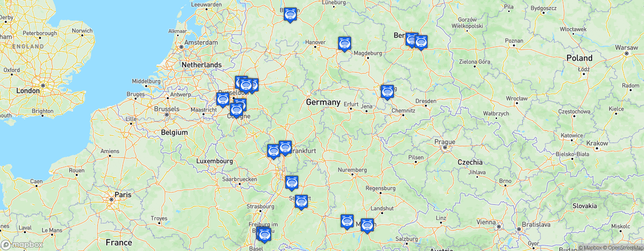 Static Map of Bundesliga - Saison 2022-2023