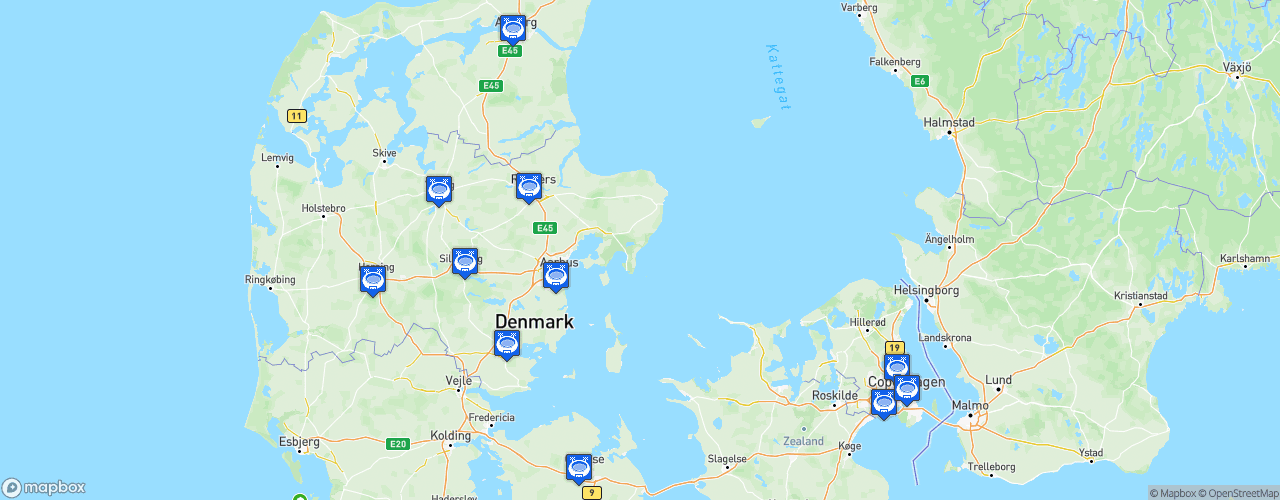 Static Map of Danish Superliga - Saison 2022-2023 - 3F Superliga