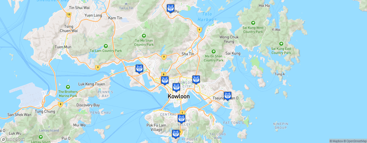 Static Map of Hong Kong Premier League - Saison 2022-2023 - BOC Life