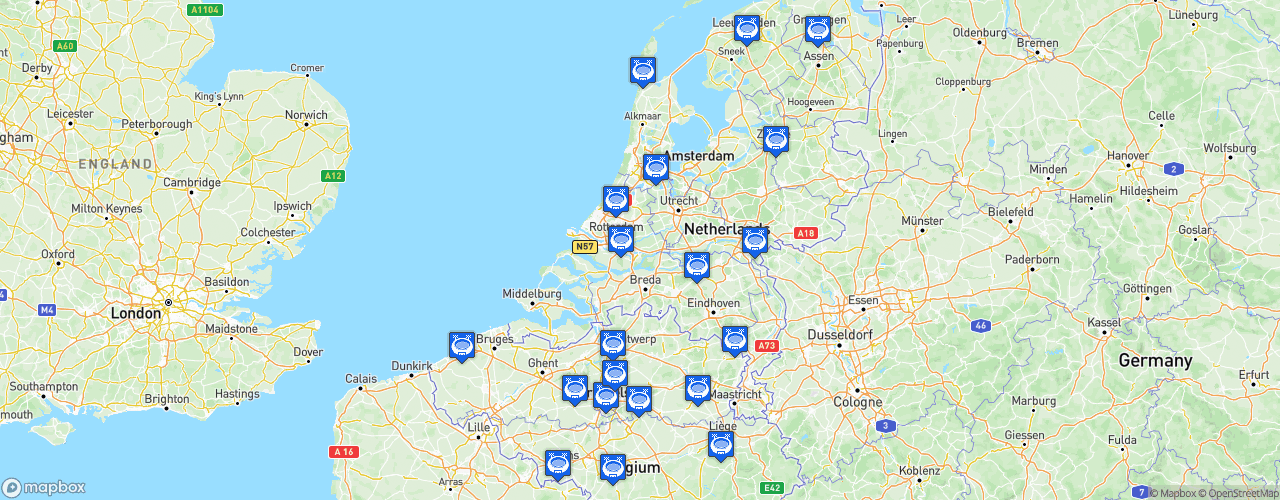 Static Map of BNXT League - Saison 2022-2023