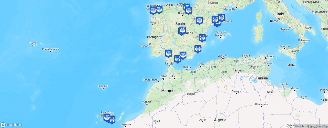 Static Map of Liga Endesa - Saison 2022-2023