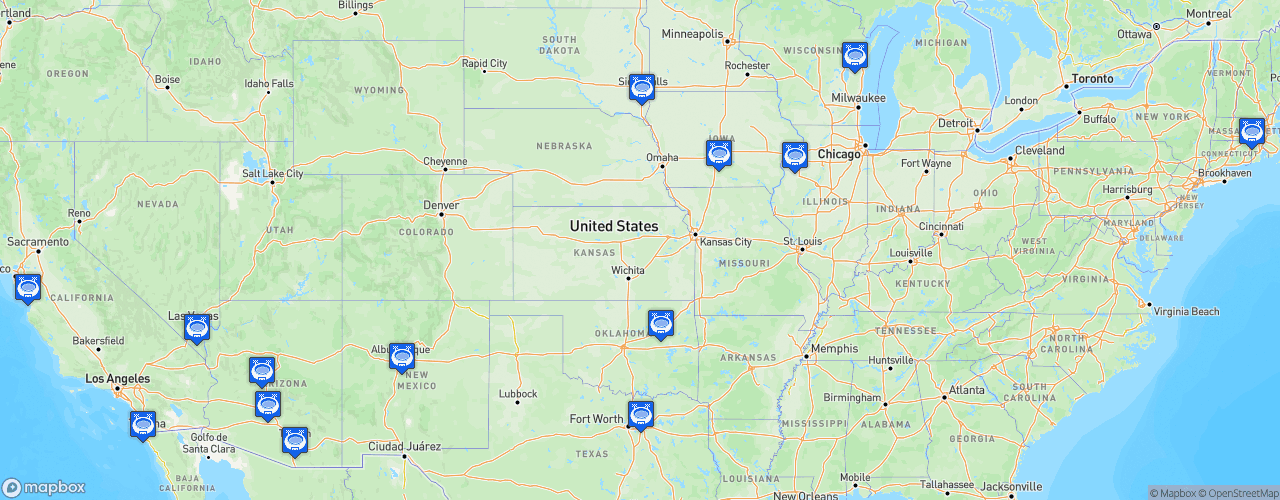 Static Map of Indoor Football League - Saison 2023