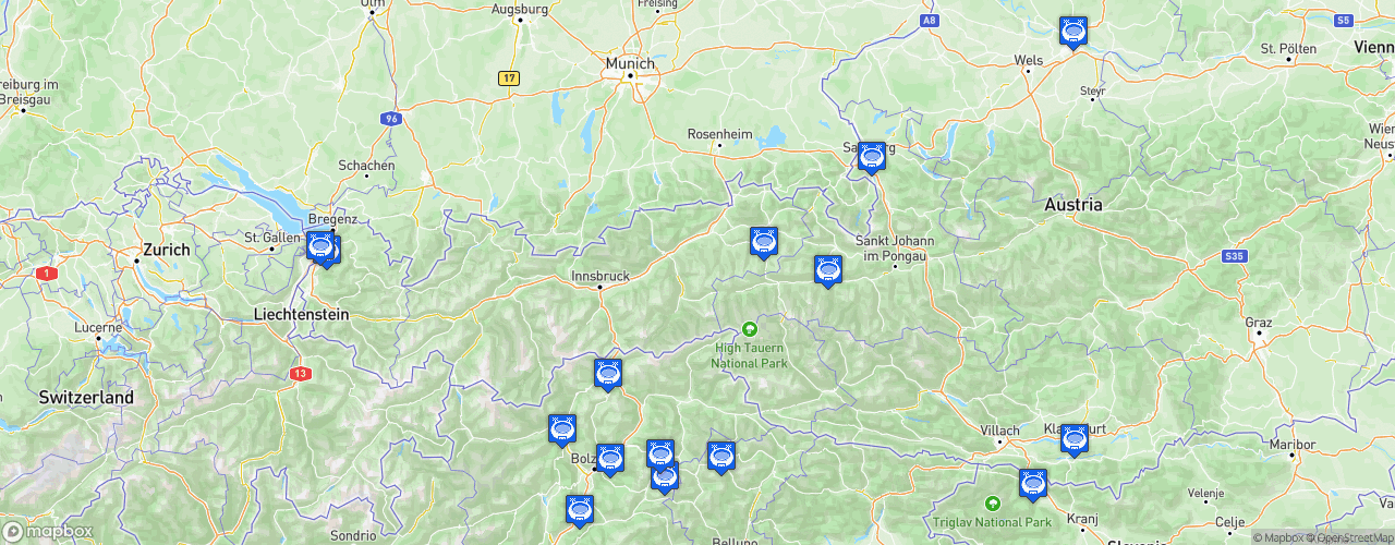 Static Map of Alps Hockey League - Saison 2022-2023