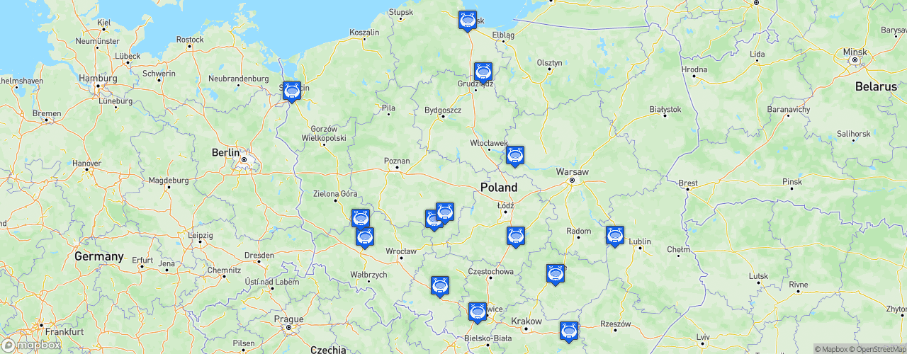 Static Map of PGNiG Superliga - Saison 2022-2023