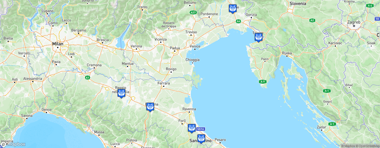 Static Map of UEFA U-21 Championship 2019