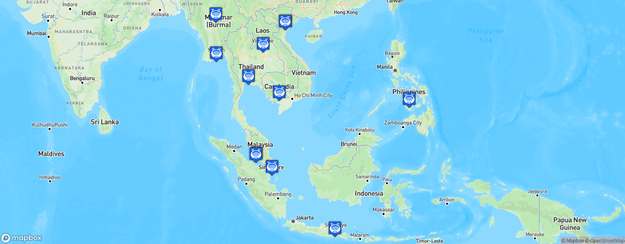 Static Map of AFF Suzuki Cup 2018