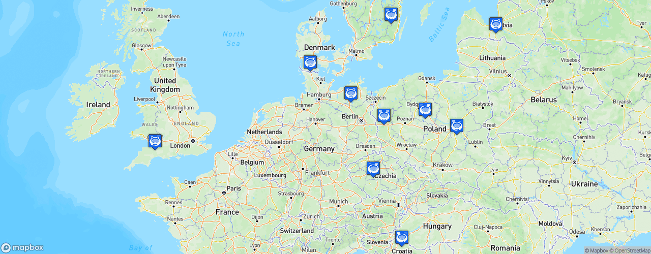 Static Map of FIM Speedway Grand Prix - Saison 2023