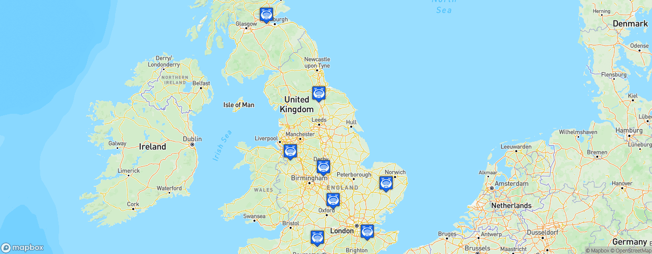 Static Map of FIA F4 British Championship - Saison 2023