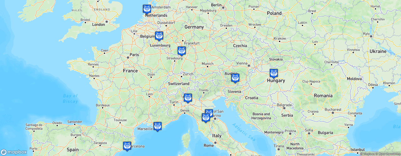 Static Map of FIA Formula Regional European Championship - Saison 2023 - by Alpine