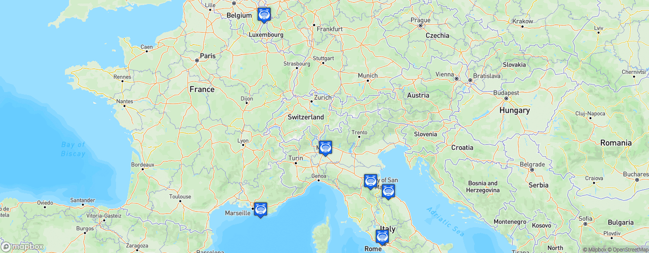 Static Map of FIA F4 Italian Championship - Saison 2023