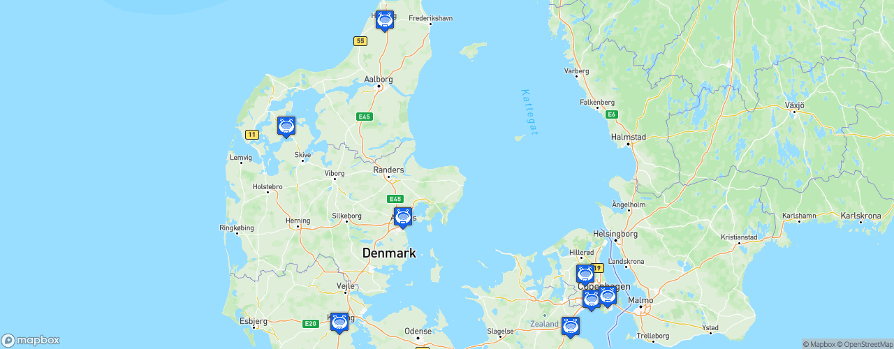 Static Map of Elitedivisionen - Saison 2022-2023