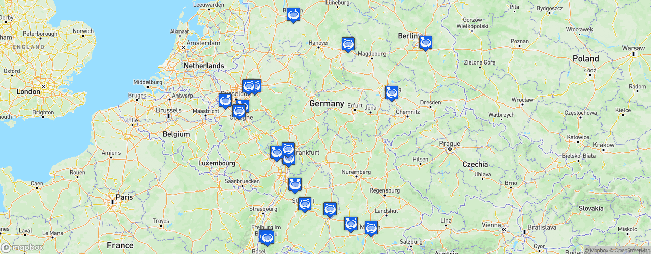 Static Map of Bundesliga - Saison 2023-2024