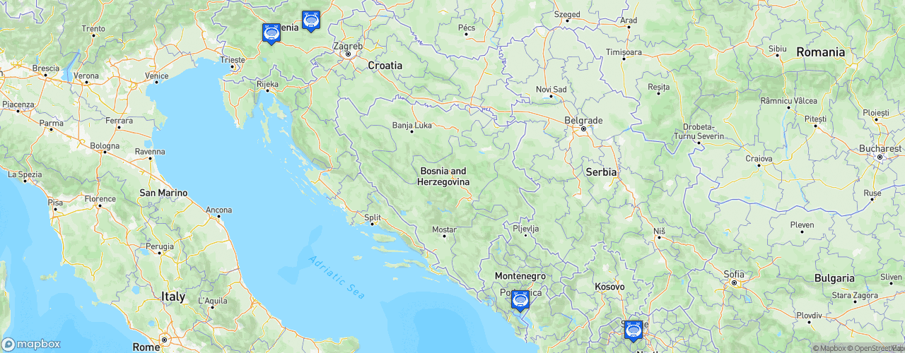 Static Map of EHF Handball Women's Euro 2022