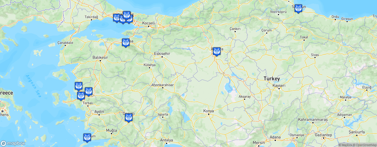 Static Map of Basketbol Süper Ligi - Saison 2023-2024