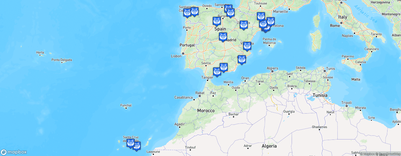 Static Map of Liga Endesa - Saison 2023-2024