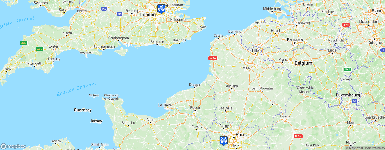 Static Map of UCI Track Champions League - Saison 2023