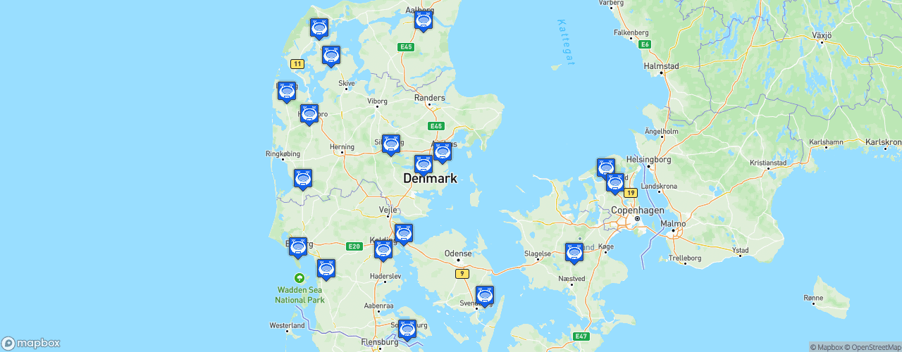 Static Map of HTH Herreligaen - Saison 2023-2024